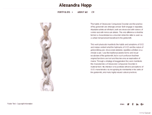 Tablet Screenshot of alexandrahopp.com